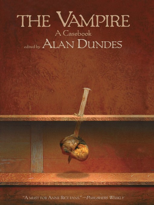 Title details for The Vampire by Alan Dundes - Available